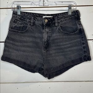 PacSun Women’s Black Denim Mom Shorts